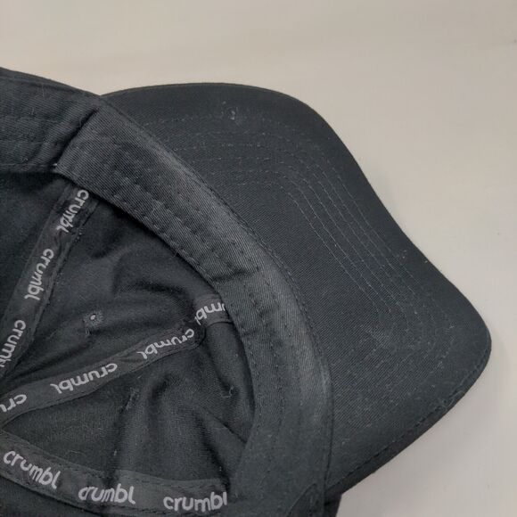 Crumbl Slideback Hat Black One Size Adjustable Vented Holes 6 Panel Cotton - Picture 7 of 8